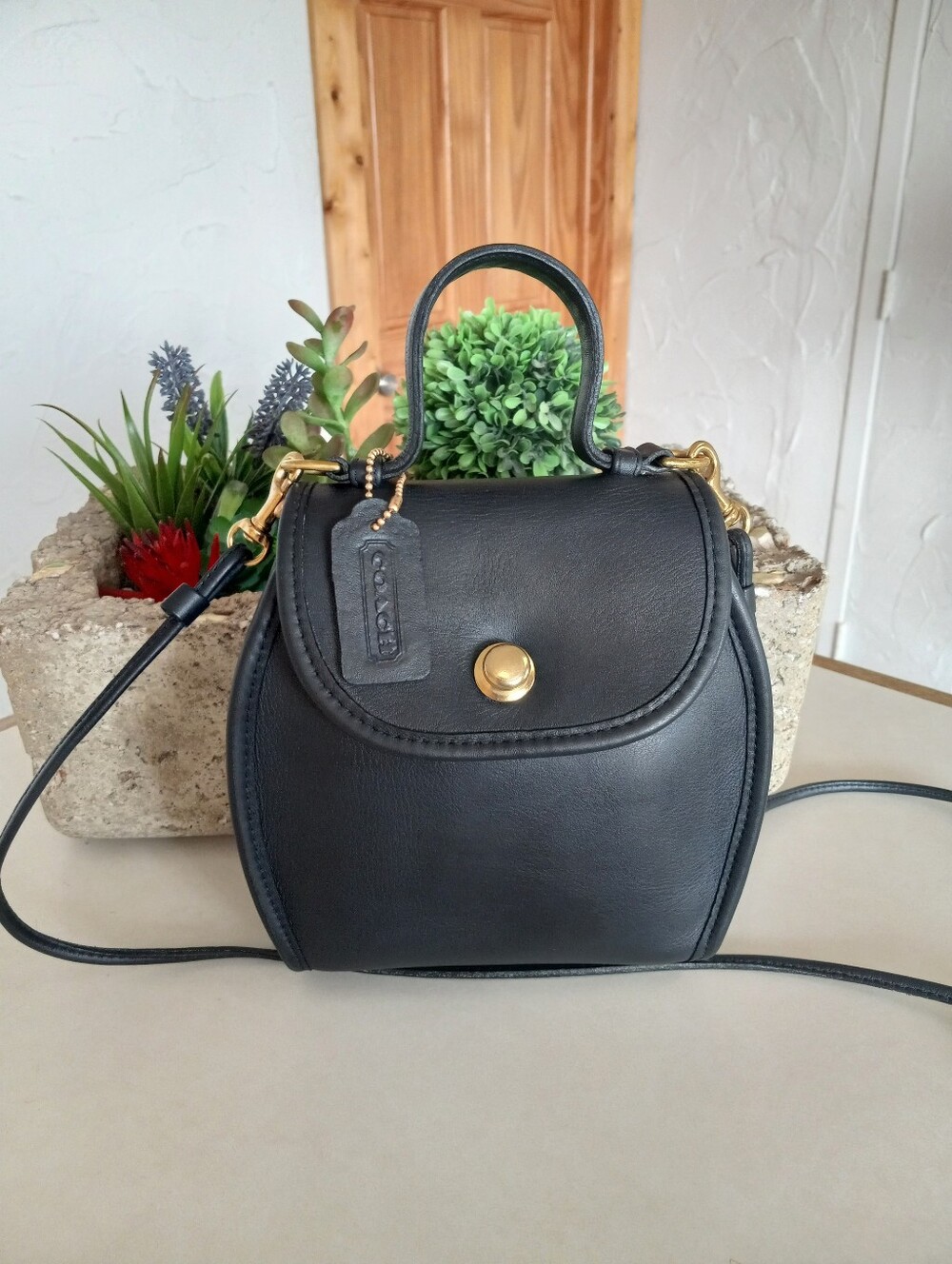 Coach Derby Crossbody Bag, Navy Blue, Style #9904